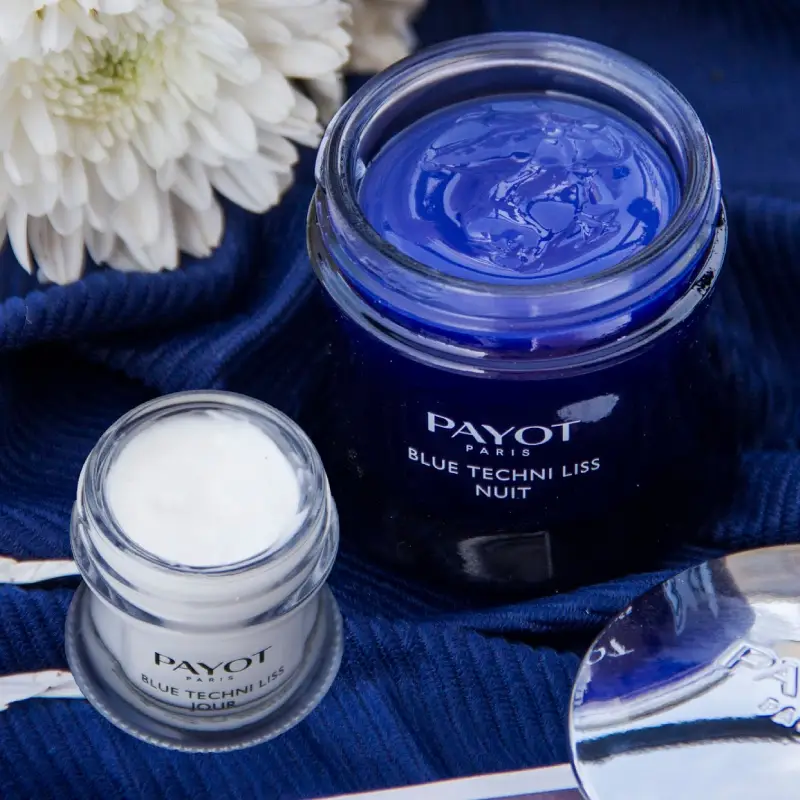texture creme de nuit blue techni liss payot
