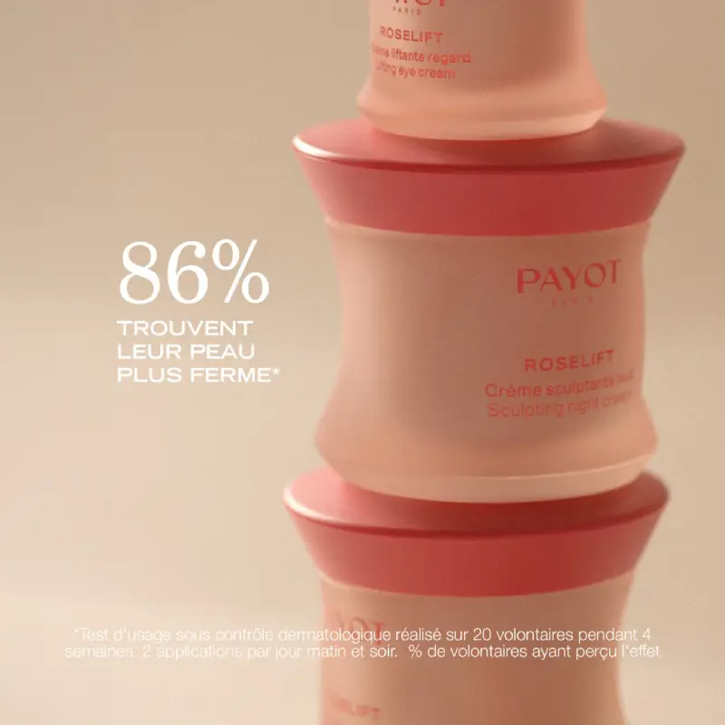 Roselift collagène crème de nuit de Payot : résultat