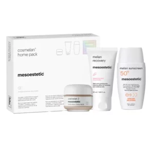 Cosmelan Peel home pack crème baume apaisant & crème solaire éclaircissant anti tache