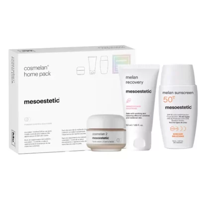 Cosmelan Peel home pack crème baume apaisant & crème solaire éclaircissant anti tache