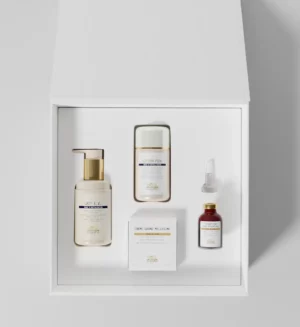 Produits anti-âge du coffret vieillissement Biologique Recherche pour le visage