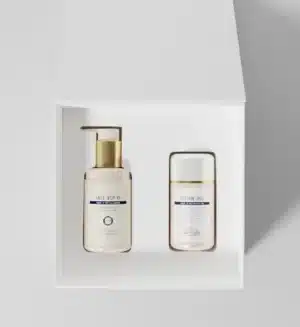 Coffret ouvert Duo Qualité de Peau Biologique Recherche avec Lotion P50 et Lait VIP O2