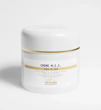 Crème M.E.C. Biologique Recherche pot fermé, soin visage restructurant et redensifiant