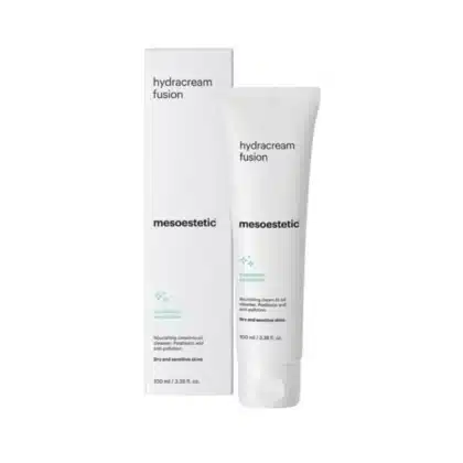 Hydracream Fusion Mesoestetic emballage et tube, crème nettoyante visage